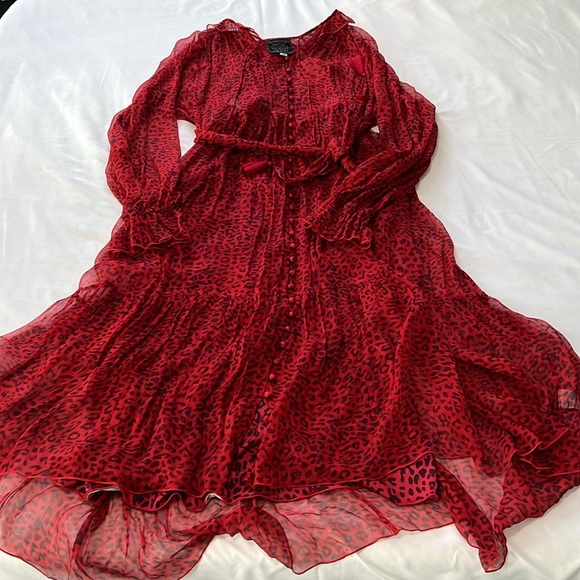 Johnny Was Dresses & Skirts - Johnny Was Aretha Silk Chiffon Midi Dress